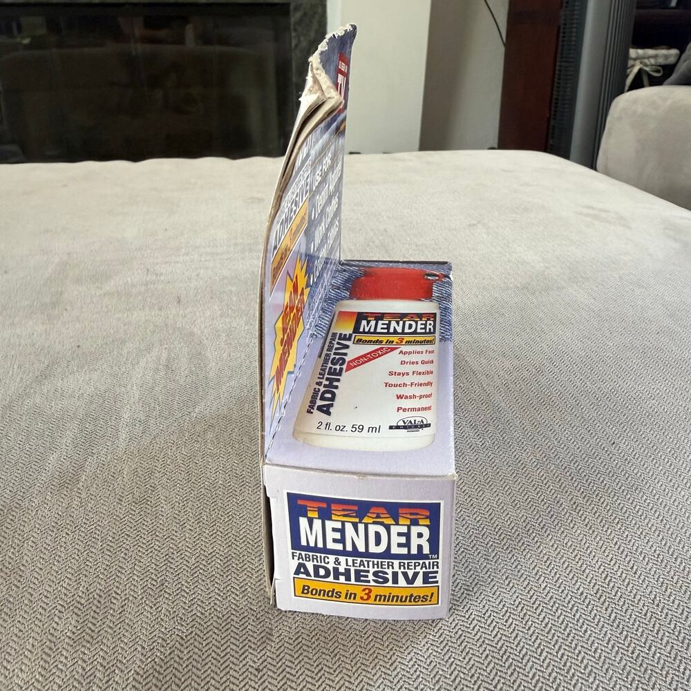 Tear Mender Jean Mender Fabric Leather Repair Adhesive 2 oz New As Seen on TV - Picture 3 of 5